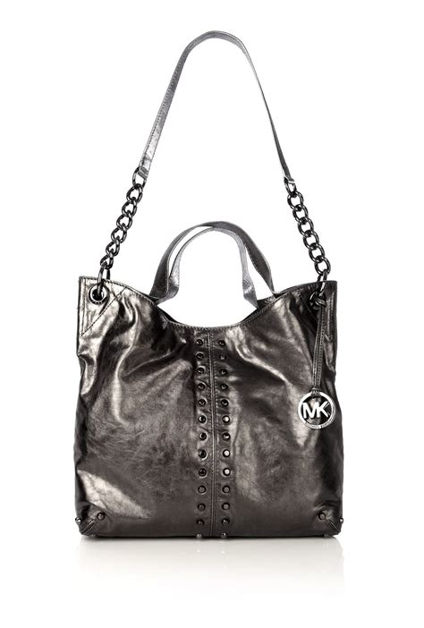 michael kors gunmetal handbag sale|michael kors shoulder bag medium.